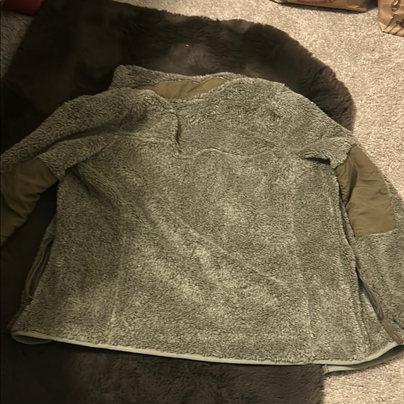 Olive Sherpa Fleece Jacket - Picture 4 of 4